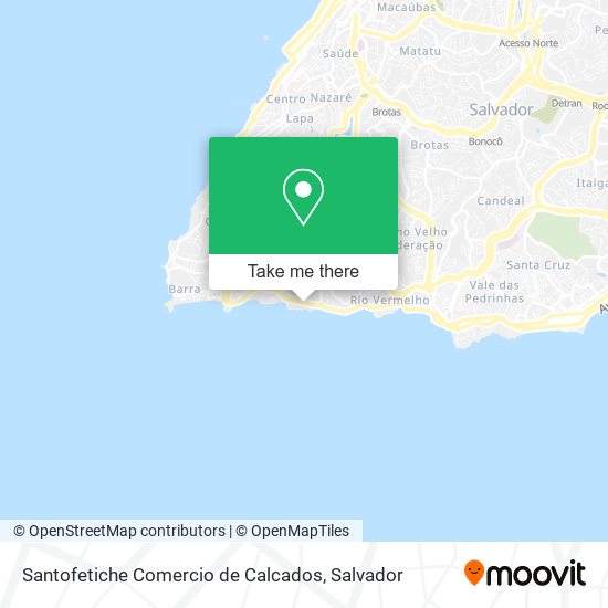 Mapa Santofetiche Comercio de Calcados