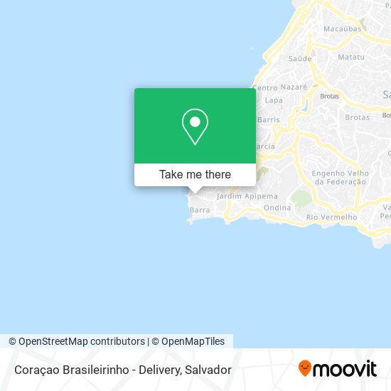 Mapa Coraçao Brasileirinho - Delivery