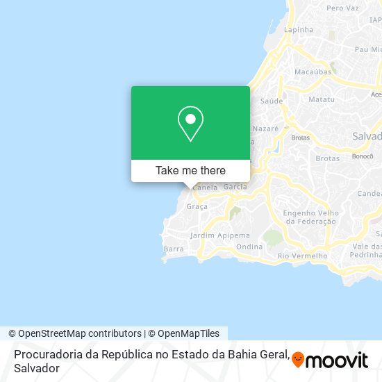 Procuradoria da República no Estado da Bahia Geral map