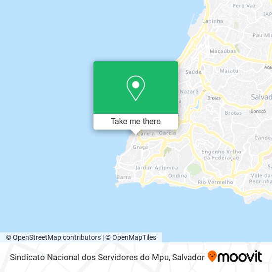 Mapa Sindicato Nacional dos Servidores do Mpu