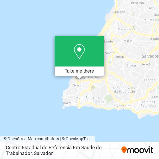 Mapa Centro Estadual de Referência Em Saúde do Trabalhador