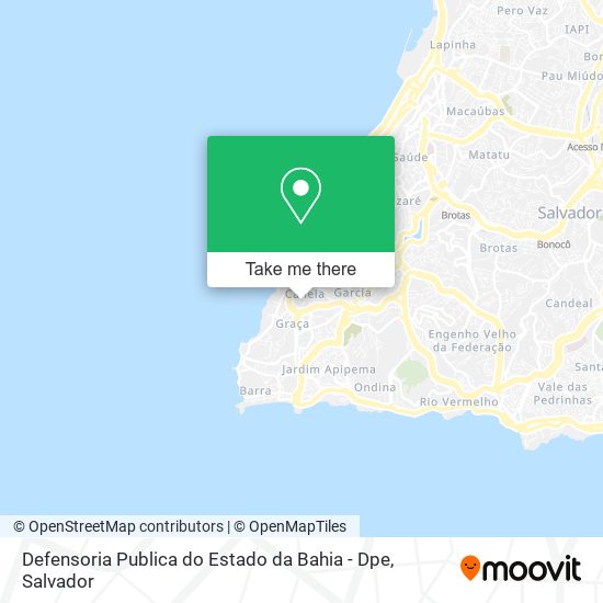 Mapa Defensoria Publica do Estado da Bahia - Dpe