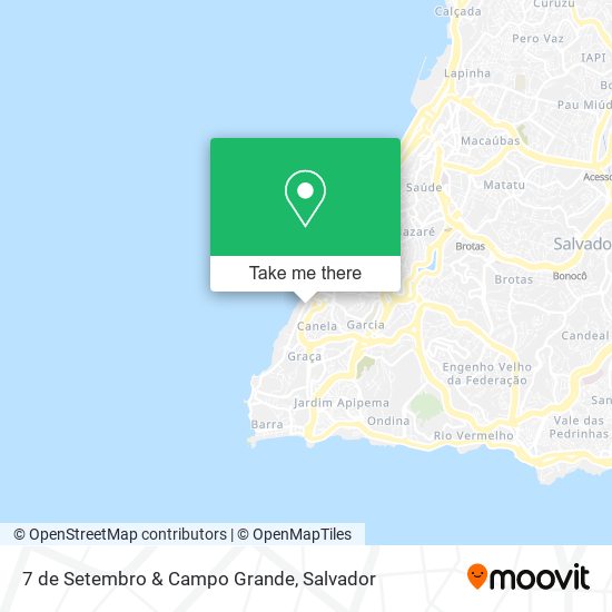 7 de Setembro & Campo Grande map