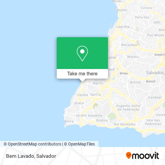 Bem Lavado map