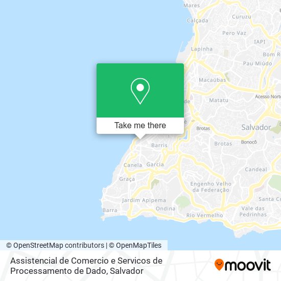 Assistencial de Comercio e Servicos de Processamento de Dado map