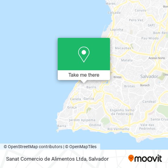 Mapa Sanat Comercio de Alimentos Ltda