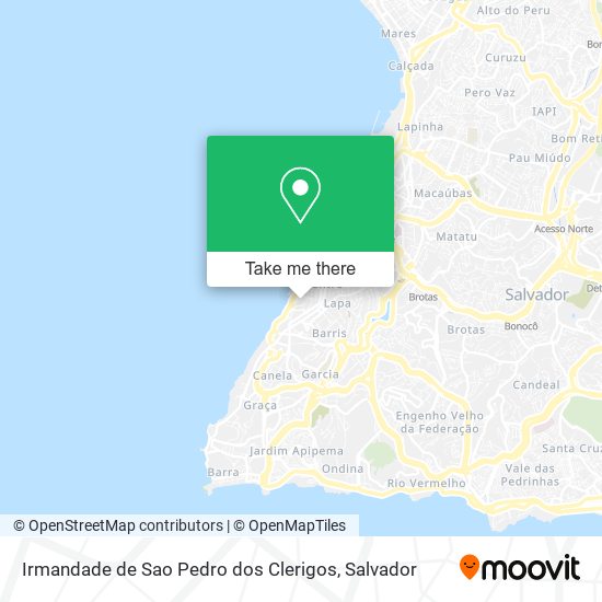 Irmandade de Sao Pedro dos Clerigos map