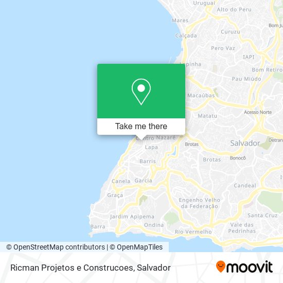 Mapa Ricman Projetos e Construcoes