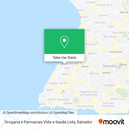 Drogaria e Farmacias Vida e Saude Ltda map