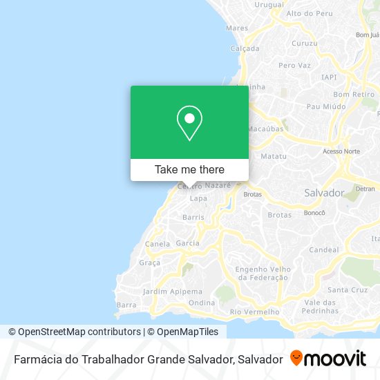 Mapa Farmácia do Trabalhador Grande Salvador