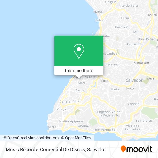 Music Record's Comercial De Discos map