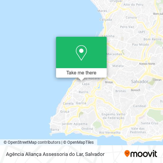 Mapa Agência Aliança Assessoria do Lar