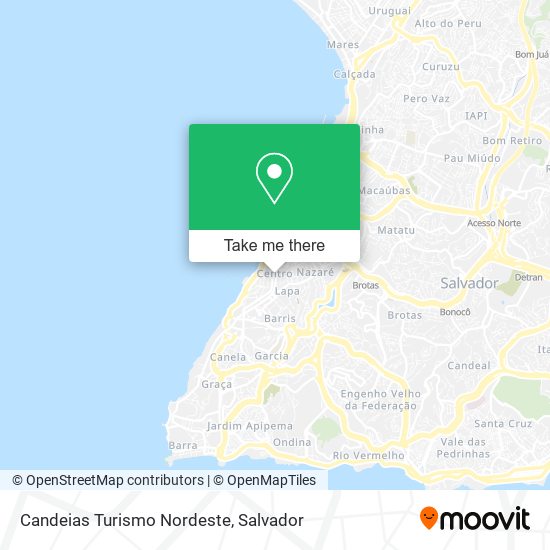 Candeias Turismo Nordeste map
