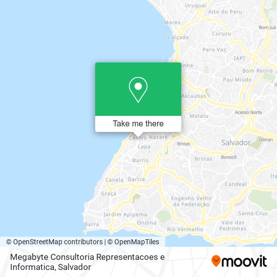 Megabyte Consultoria Representacoes e Informatica map