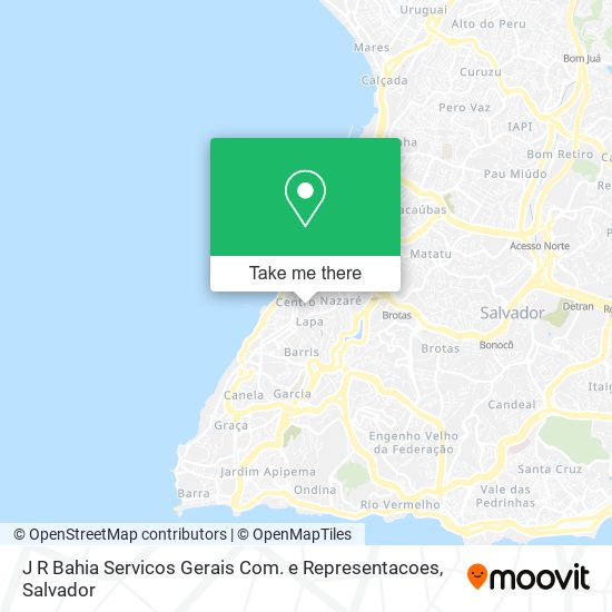 Mapa J R Bahia Servicos Gerais Com. e Representacoes
