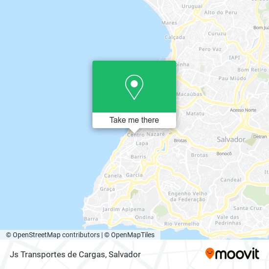 Js Transportes de Cargas map