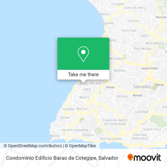 Mapa Condominio Edificio Barao de Cotegipe