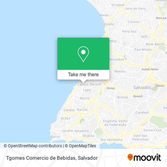 Mapa Tgomes Comercio de Bebidas