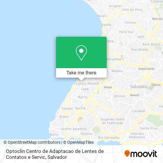 Mapa Optoclin Centro de Adaptacao de Lentes de Contatos e Servic