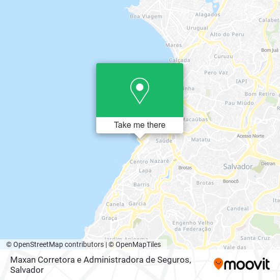 Mapa Maxan Corretora e Administradora de Seguros