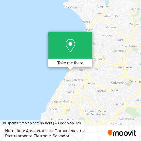 Mapa Namidiatv Assessoria de Comunicacao e Rastreamento Eletronic