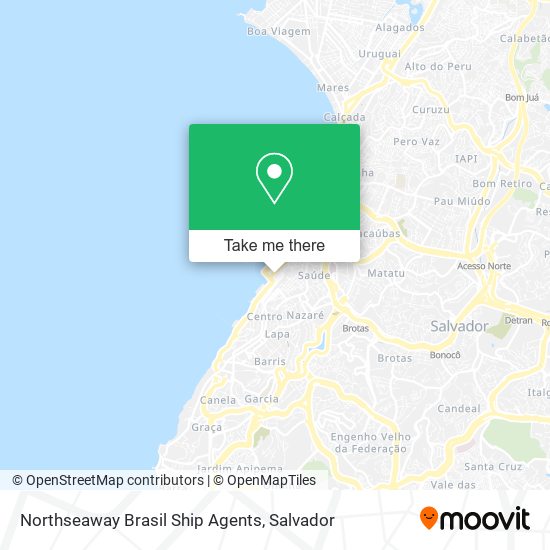 Northseaway Brasil Ship Agents map