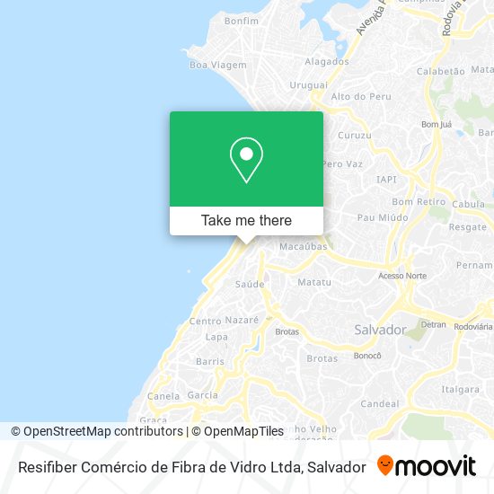 Mapa Resifiber Comércio de Fibra de Vidro Ltda