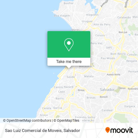 Mapa Sao Luiz Comercial de Moveis