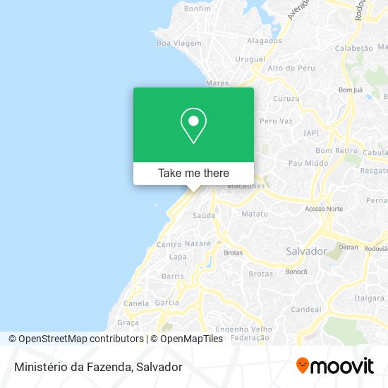 Ministério da Fazenda map