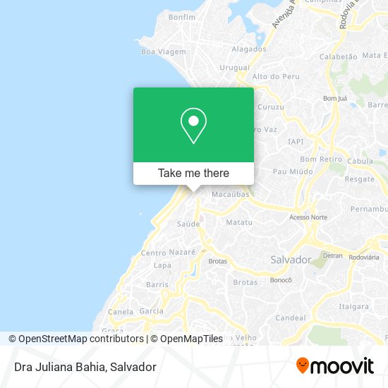 Mapa Dra Juliana Bahia