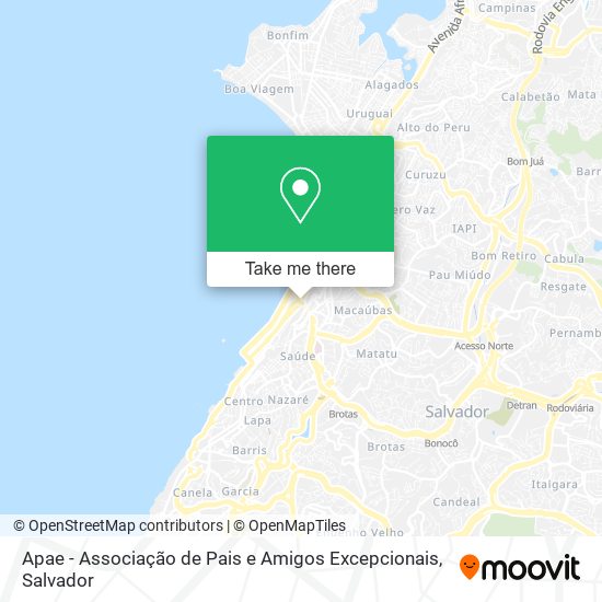 Mapa Apae - Associação de Pais e Amigos Excepcionais