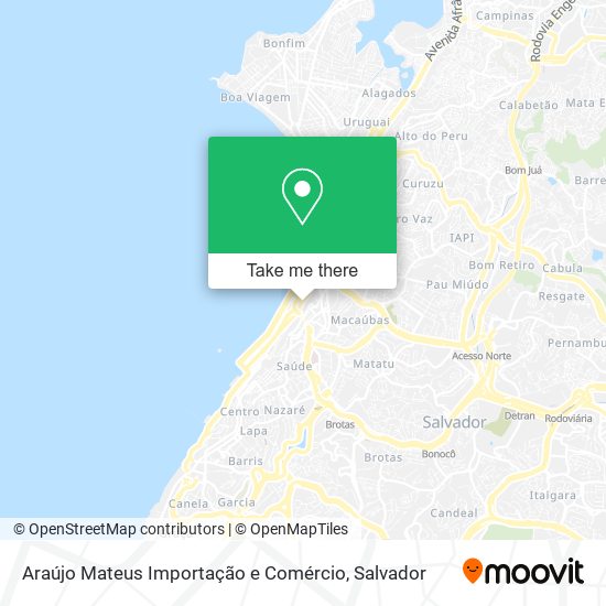 Mapa Araújo Mateus Importação e Comércio