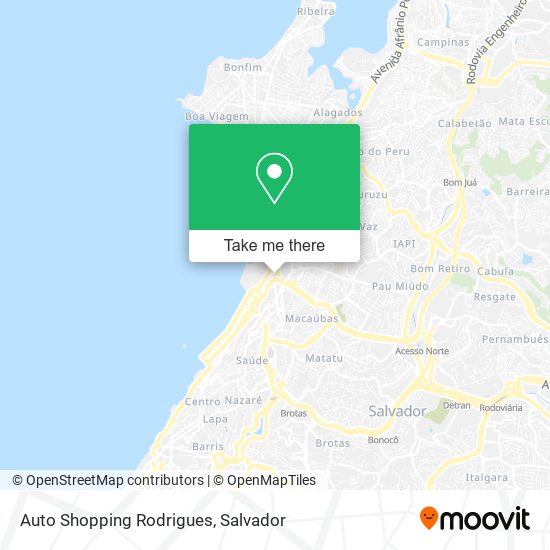 Mapa Auto Shopping Rodrigues