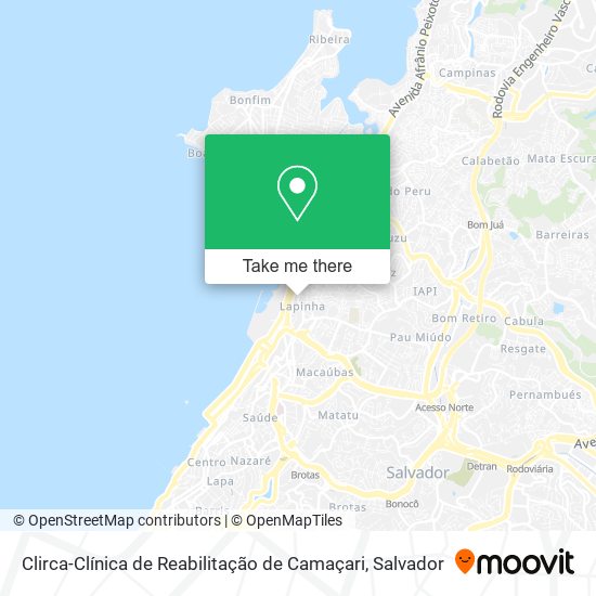 Mapa Clirca-Clínica de Reabilitação de Camaçari