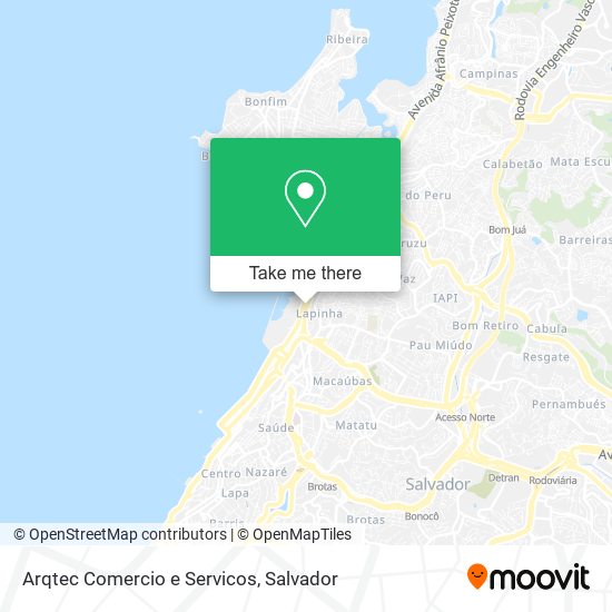 Arqtec Comercio e Servicos map