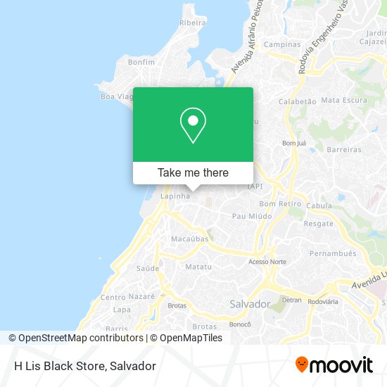 H Lis Black Store map