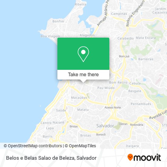 Mapa Belos e Belas Salao de Beleza