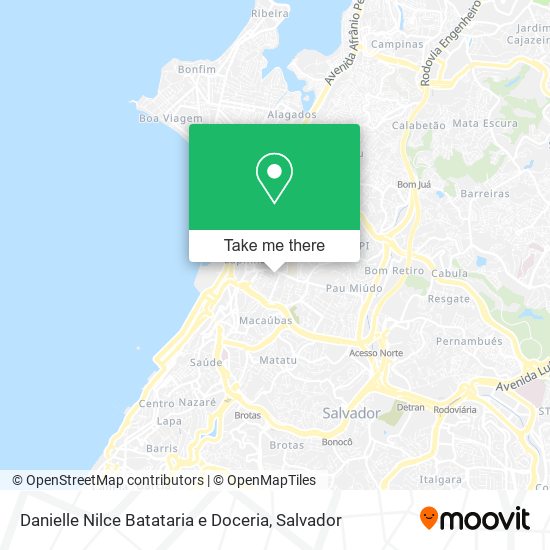 Mapa Danielle Nilce Batataria e Doceria