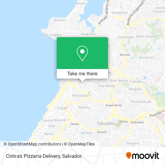 Cintra's Pizzaria Delivery map