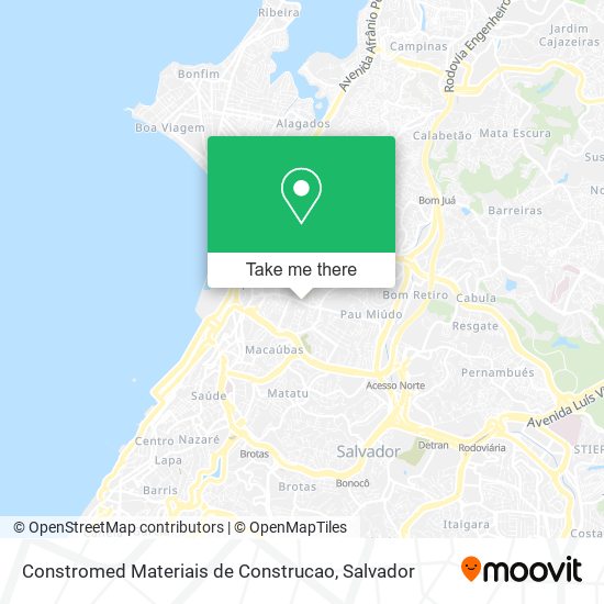 Mapa Constromed Materiais de Construcao