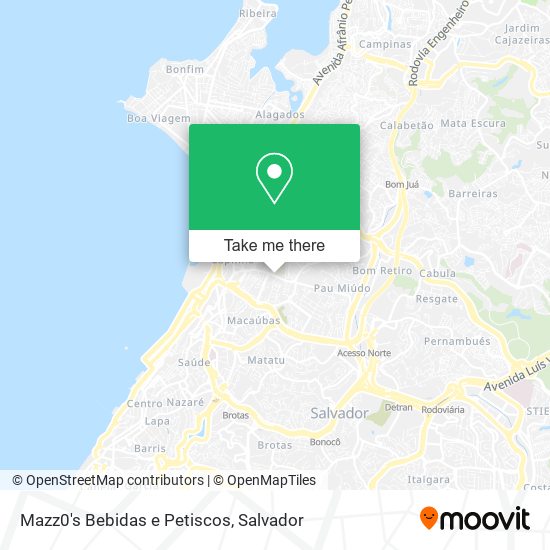 Mapa Mazz0's Bebidas e Petiscos