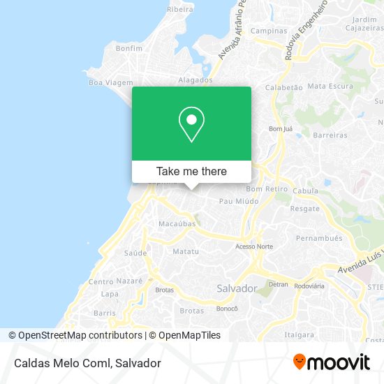 Caldas Melo Coml map