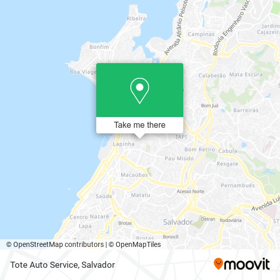 Tote Auto Service map