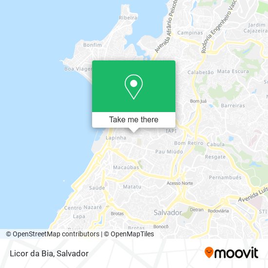 Licor da Bia map