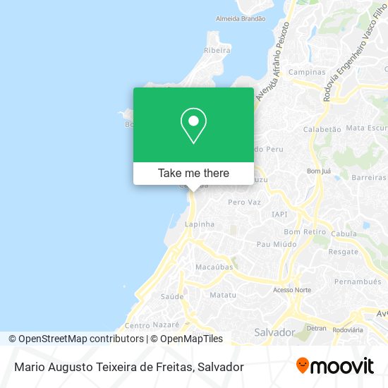 Mario Augusto Teixeira de Freitas map