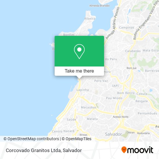 Corcovado Granitos Ltda map