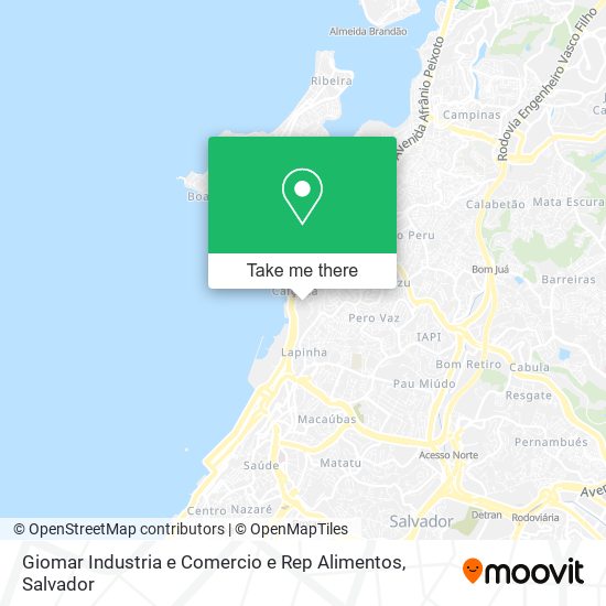 Giomar Industria e Comercio e Rep Alimentos map