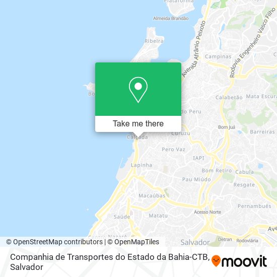 Companhia de Transportes do Estado da Bahia-CTB map