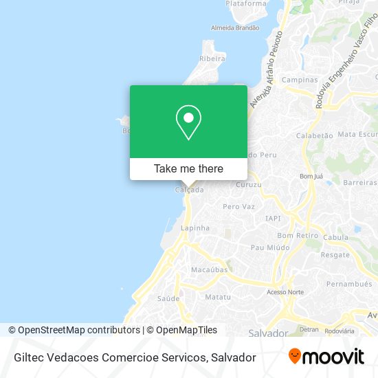 Giltec Vedacoes Comercioe Servicos map