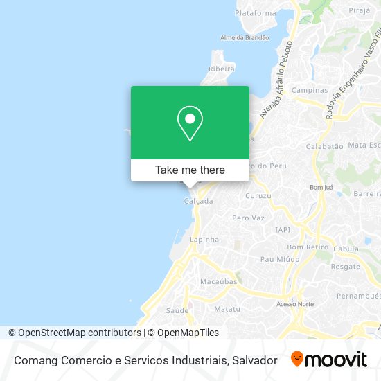 Mapa Comang Comercio e Servicos Industriais